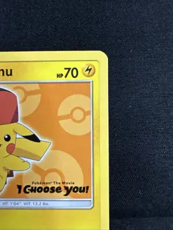 Ash's Pikachu SM110 Non-Holo Promo Pokemon the Movie Pokemon TCG - Image 4