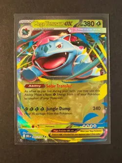 Pokemon Mega Venusaur ex 003/132 Mega Evolution Double Rare NM - Image 1