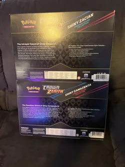 Pokemon TCG Crown Zenith Shiny Zacian & Zamazenta Premium Figure Boxes (2) - Image 2