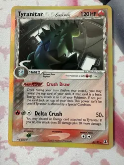Tyranitar 16/113 Delta Species Holo Rare 120 HP Stage 2 Pokemon TCG English - Image 2