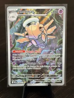 Pokemon Mega Evolution Shedinja Illustration Rare 144/132 NM - Image 1