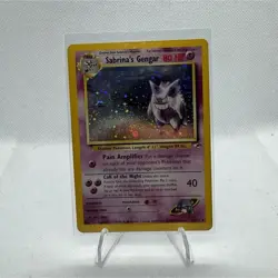 Pokemon Sabrina's Gengar Holo Rare 80 HP Gym Challenge 14/132 2000 - Image 1