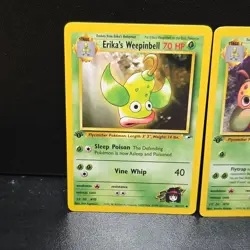 Pokemon TCG Gym Heroes Erika's Bellsprout 49/132 & Weepinbell 50/132, 51/132 Lot - Image 3