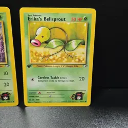 Pokemon TCG Gym Heroes Erika's Bellsprout 49/132 & Weepinbell 50/132, 51/132 Lot - Image 5