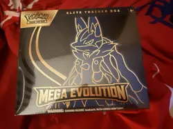 Pokemon TCG Mega Evolution Lucario Elite Trainer Box Factory Sealed - Image 1