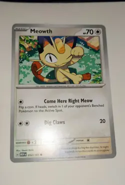 Meowth 052/165 - Pokemon SV: 151 • Normal • Common • NM - Image 1