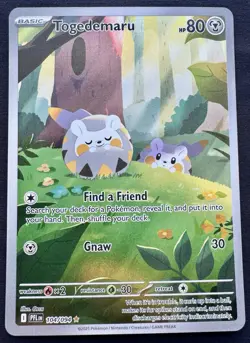 Togedemaru 104/094 Illustration Rare - Pokemon Phantasmal Flames Full Art Holo - Image 1