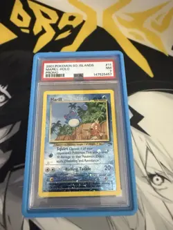 Pokemon 2001 Southern Islands Marill 11/18 Reverse Holo Promo PSA 7 English - Image 1