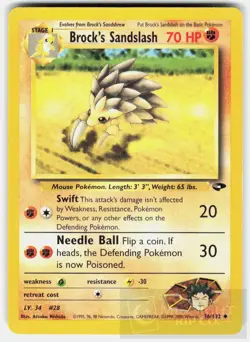 POKEMON BROCK'S SANDSLASH 36 GYM CHALLENGE UNLIMITED LP - Image 1