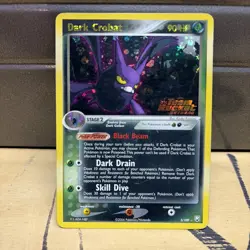 Pokemon Dark Crobat 3/109 Ex Team Rocket Returns Reverse Holo Foil Stamped Rare - Image 1