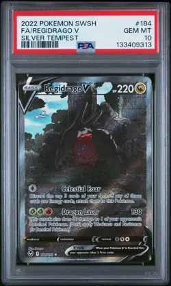 Pokemon TCG Regidrago V 184/195 Silver Tempest! PSA 10! #3 - Image 1