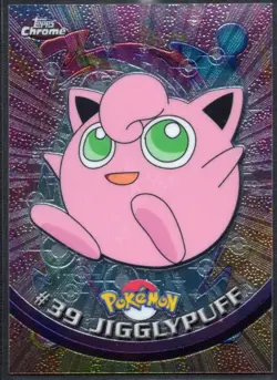 Jigglypuff Topps Chrome Pokemon TV Animation Edition #39 2000 NM - Image 1