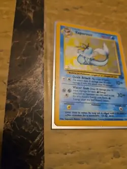 Vaporeon Pokemon TCG Jungle 12/64 Holo Rare Vintage - Image 2