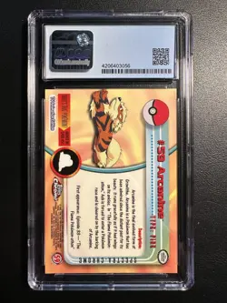 2000 Pokemon Topps Chrome Arcanine Spectra #59 CGC 7.5 - Image 2