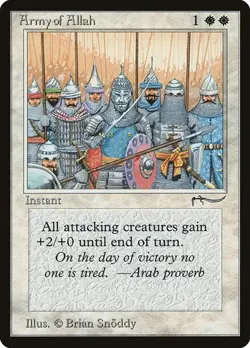 Army of Allah - Variation Arabian Nights HP MTG - Image 1
