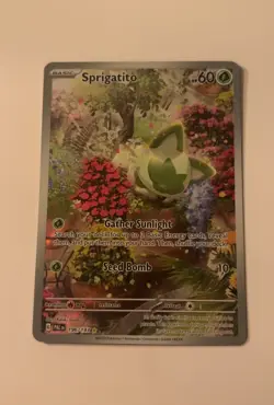 Pokemon Sprigatito 196/193 Full Art Illustration Rare Holo NM - Paldea Evolved - Image 1