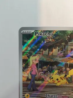 🔥Pokemon Pikachu 173/165 S&V 151 MEW EN Full Art Illustration Rare NM Lets Go📈 - Image 3