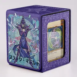 Yugioh TCG Dark Magician Purple 100 Card Deck Box with Ace Monster Display - Image 1