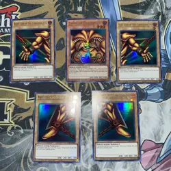 YUGIOH Complete Exodia The Forbidden One Set LART/Lost Art Ultra Rare NM - Image 1