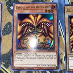YUGIOH Complete Exodia The Forbidden One Set LART/Lost Art Ultra Rare NM - Image 2