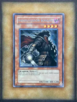 Yugioh Armageddon Knight TU01-EN011 Rare NM - Image 1