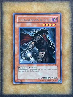 Yugioh Armageddon Knight TU01-EN011 Rare LP - Image 1