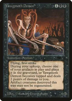 Yawgmoth Demon Antiquities HP MTG - Image 1