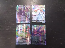 4 Piece Pokemon Vmax Card Set corviknight, snorlax, eternatus, and japanese one - Image 1