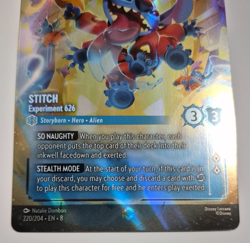 Disney Lorcana Reign of Jafar Enchanted Stitch Experiment 626 English Rare - Image 4