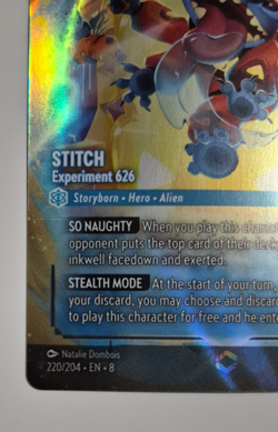 Disney Lorcana Reign of Jafar Enchanted Stitch Experiment 626 English Rare - Image 5