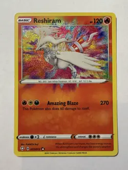 Reshiram 017/072 - Shining Fates - Amazing Rare Holo - Pokemon TCG Card English - Image 1