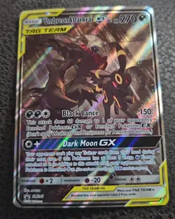 Pokemon Umbreon & Darkrai GX Tag Team Sun and Moon Black Star Promo SM241 - Image 1