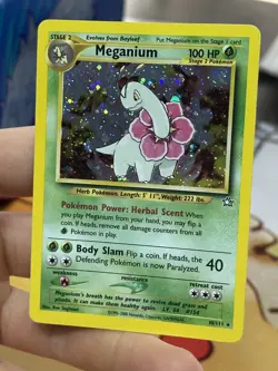 #2 Meganium 10/111 Neo Genesis 2000 Holo Rare WOTC Pokemon Card TCG - Image 4
