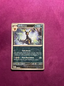Pokemon TCG Umbreon 130/197 Obsidian Flames Uncommon NM Card - Image 1