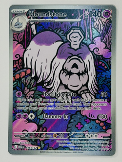 Pokemon TCG Mega Evolutions Houndstone Illustration Rare Holo Card 145/132 NM - Image 1