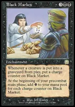 Black Market - Damaged / Poor MTG Mercadian Masques - Image 1