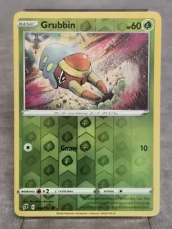 Grubbin 16/192 Reverse Holo | Rebel Clash | Pokemon Card - Image 1