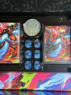 Mega Charizard UPC Game Mat With Accessories And Bulk Cards No Promo Or EX - Image 3