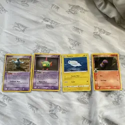 Pokemon TCG Yuka Morii Lot (4 cards)- Wynaut, Natu, Tynamo, Ekans - Image 1