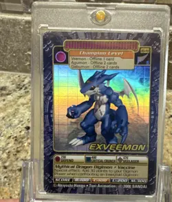 Digimon CCG ExVeemon BD-108 Champion Holo Bandai 2000 Vintage Single Card - Image 1