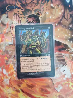 Culling the Weak LP 55 / 143 Exodus MTG 4 Black Mana Source English Instant - Image 1