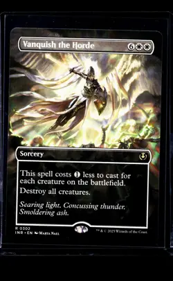 MTG Magic The Gathering Innistrad Remastered Borderless #302 Vanquish the Horde - Image 1