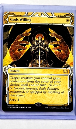 2021 MTG Magic The Gathering STA Mystical Archives Foil Etched #7 Gods Willing - Image 1