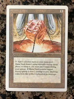 MTG Mana Vault x1 Revised 3rd Edition NM Magic the Gathering - Image 1