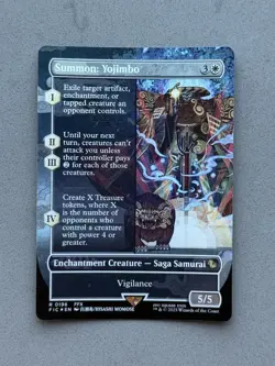 SUMMON: YOJIMBO (BORDERLESS) #196 FOIL - MTG Commander Final Fantasy FIC - NM - Image 1