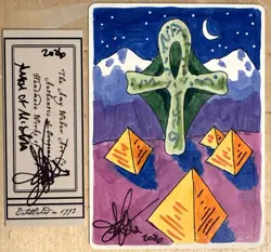 MTG ARTIST PROOF Chinese Ankh Of Mishra AP Sketch Amy WEBER Magic - Image 1