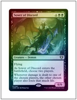 1x Sower of Discord, Foil, Magic the Gathering MTG NM - Image 1