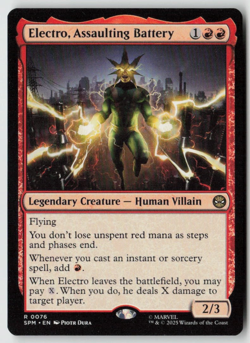 Electro, Assaulting Battery Marvel's Spider-Man (76) Normal - MTG - Image 1