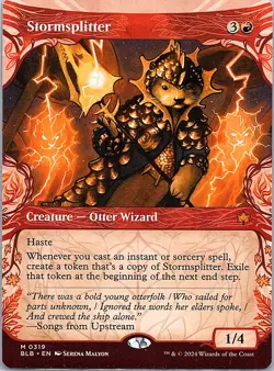 Stormsplitter (Showcase) 319 Mythic Bloomburrow Magic: The Gathering LP - Image 1