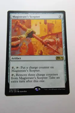 MTG Magistrate's Scepter x1- -Core Set 2019-Lightly Played - Image 1